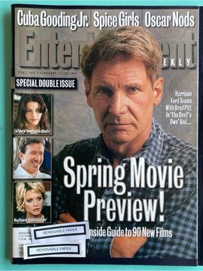Entertainment Weekly Magazine Harrison Ford Spring Movies February 21 1997 Label